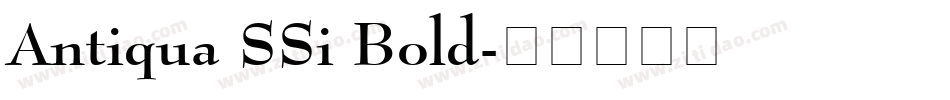 Antiqua SSi Bold字体转换